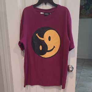 Wesc Kids Burgundy and Yellow Yin-Yang Tee